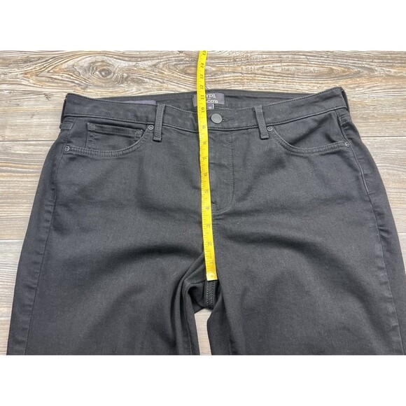 NYDJ For Chico's Bootcut Lift Tuck Tech Black Stretch Jeans Size 10 FITS 34/32 - Picture 7 of 12